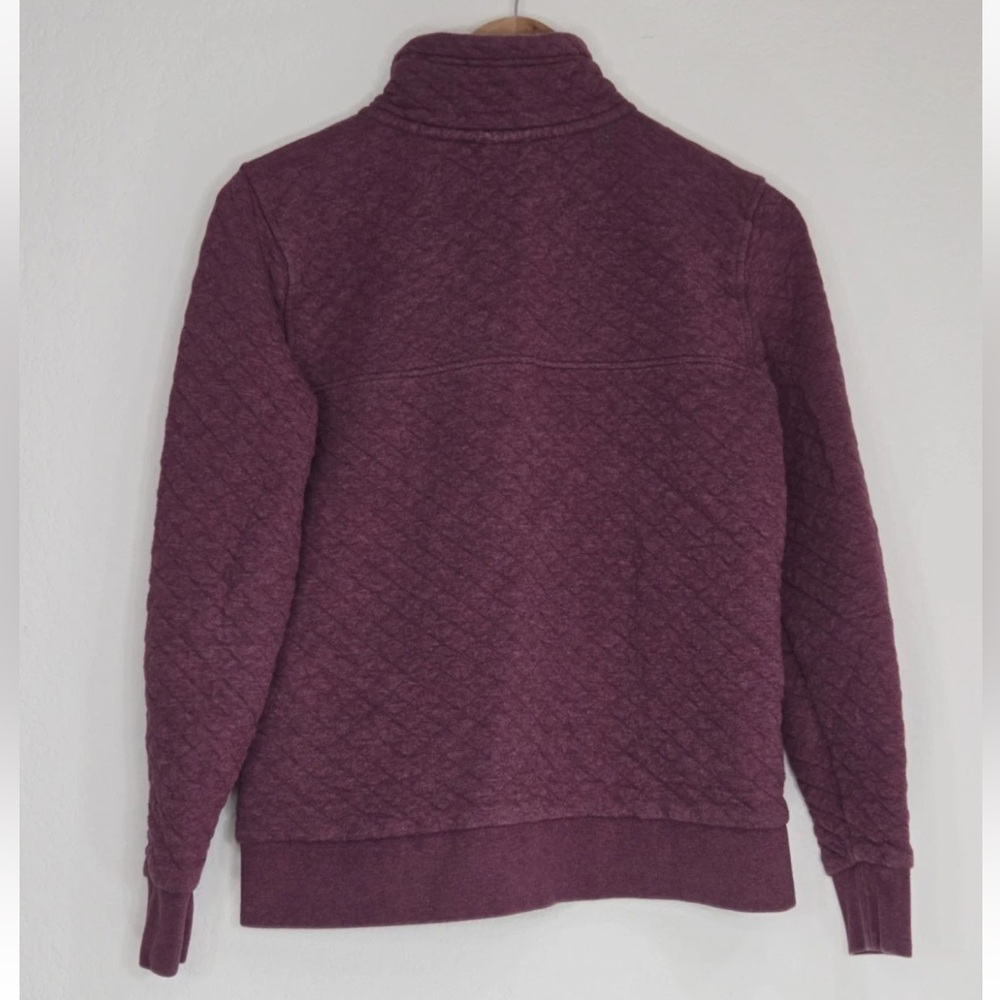 Patagonia Womens‎ Organic Cotton Quilt Snap-T Pullover Light Balsamic Burgundy S - Picture 2 of 9